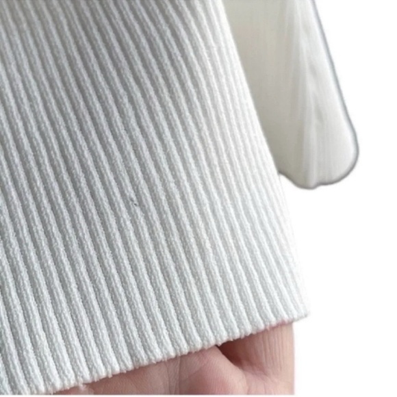 MILLY White Knitted Halter Neck Open Back Sleeveless Top Size Large - Picture 4 of 15